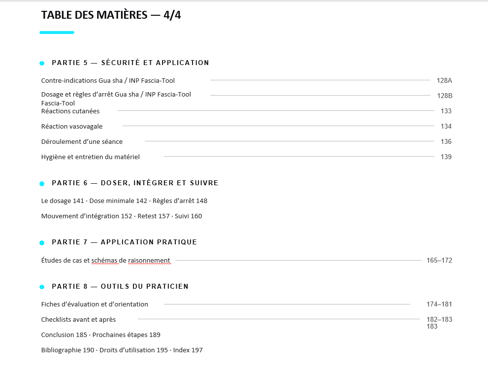 meta methode - methode maillon - neuera - ventouse - guasha - inp fascia tool 
